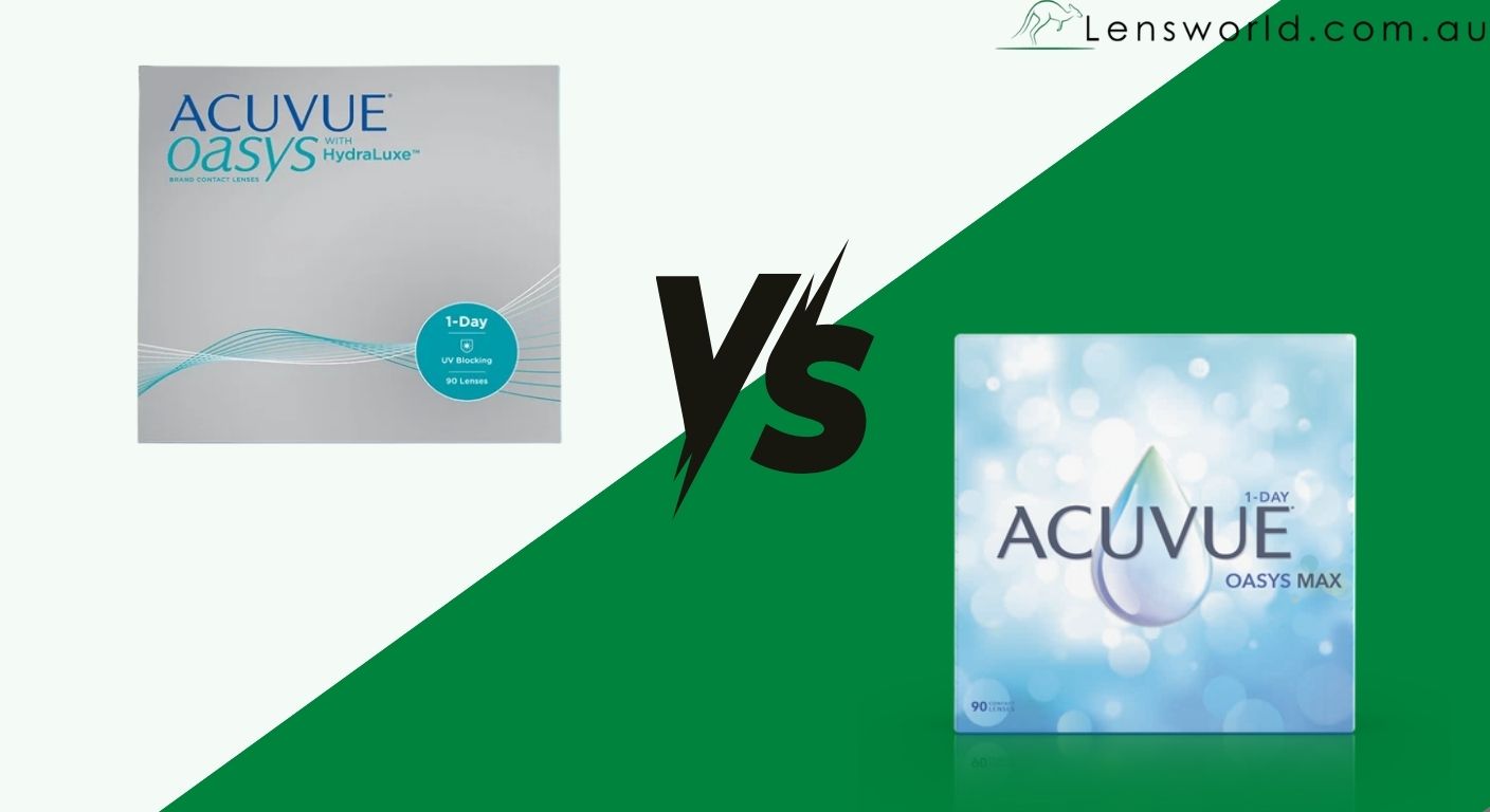 Acuvue Oasys HydraLuxe vs Max lensworld.com.au